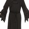 Adults Black Robe with Electroluminescent Mask Phantom Costume